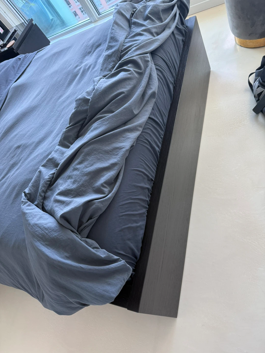 Double sized bed frame with headboard and storage - photo 3