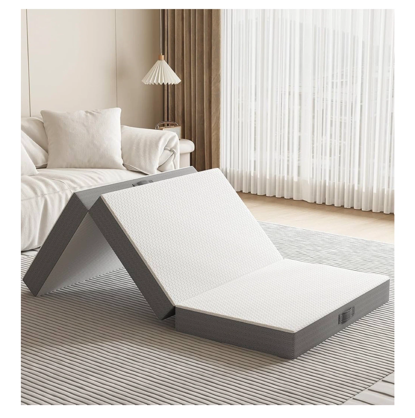 Twin Tri-Fold Mattress- 6” Memory Foam