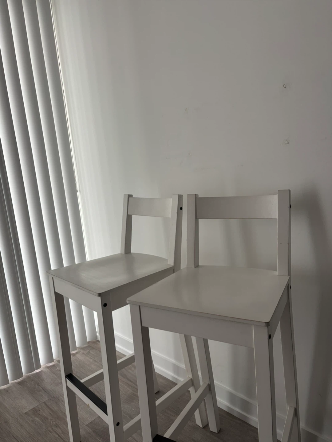 IKEA Nordviken bar stools (white)