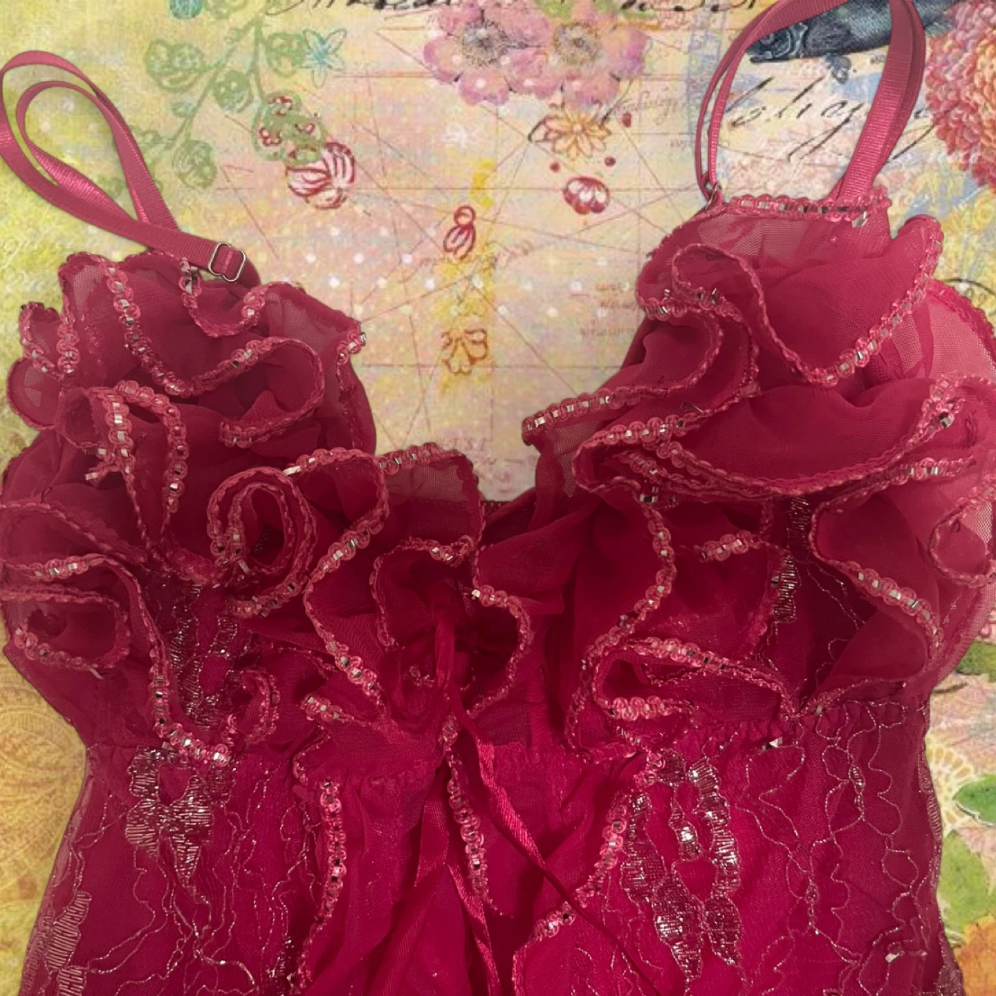 Pink Ruffle Y2K Lingerie - photo 2