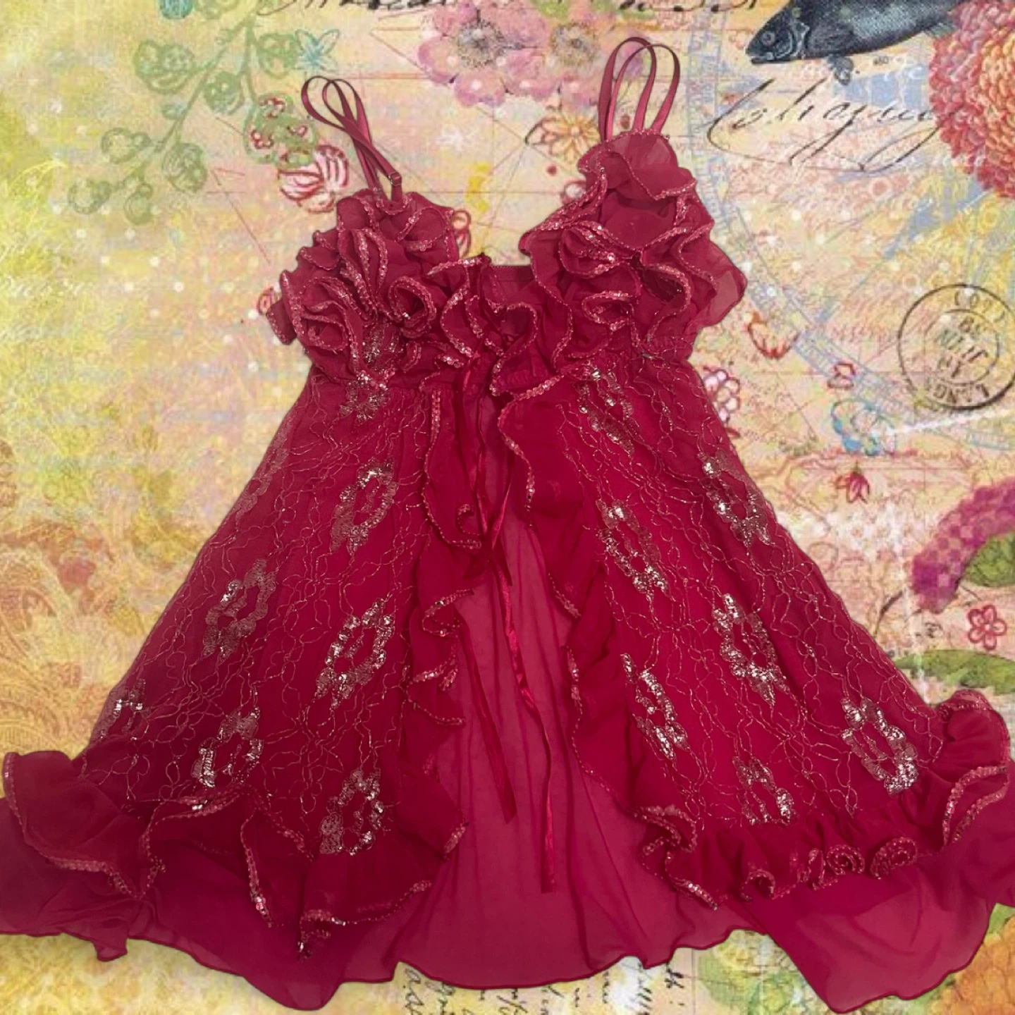 Pink Ruffle Y2K Lingerie