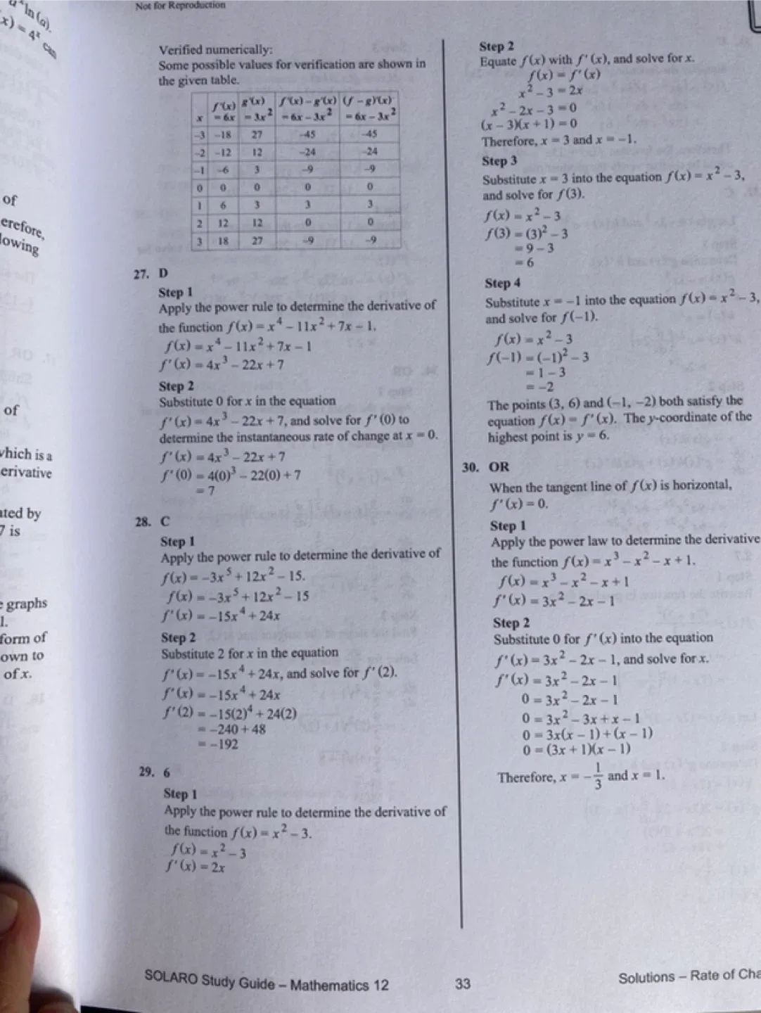 Mathematics Grade 12 Calculus and Vectors Study Help Guide! image indicator(2)