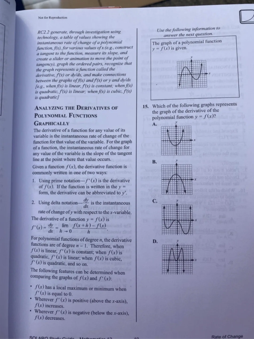 Mathematics Grade 12 Calculus and Vectors Study Help Guide! image indicator(3)