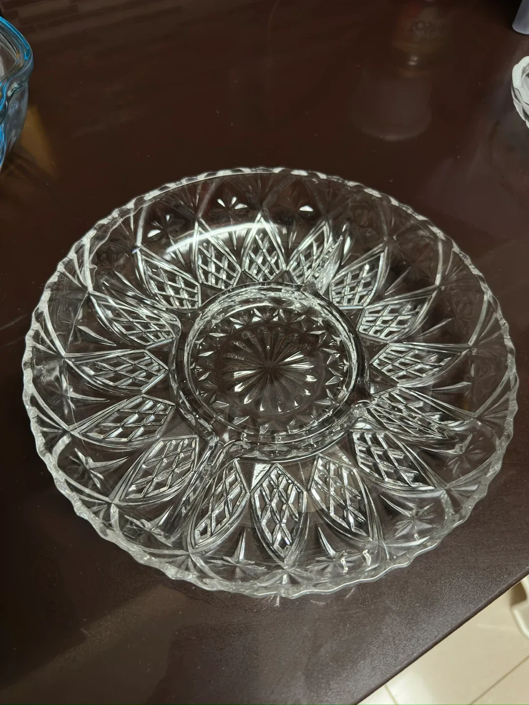 Crystal Glass Serving Platter thumbnail