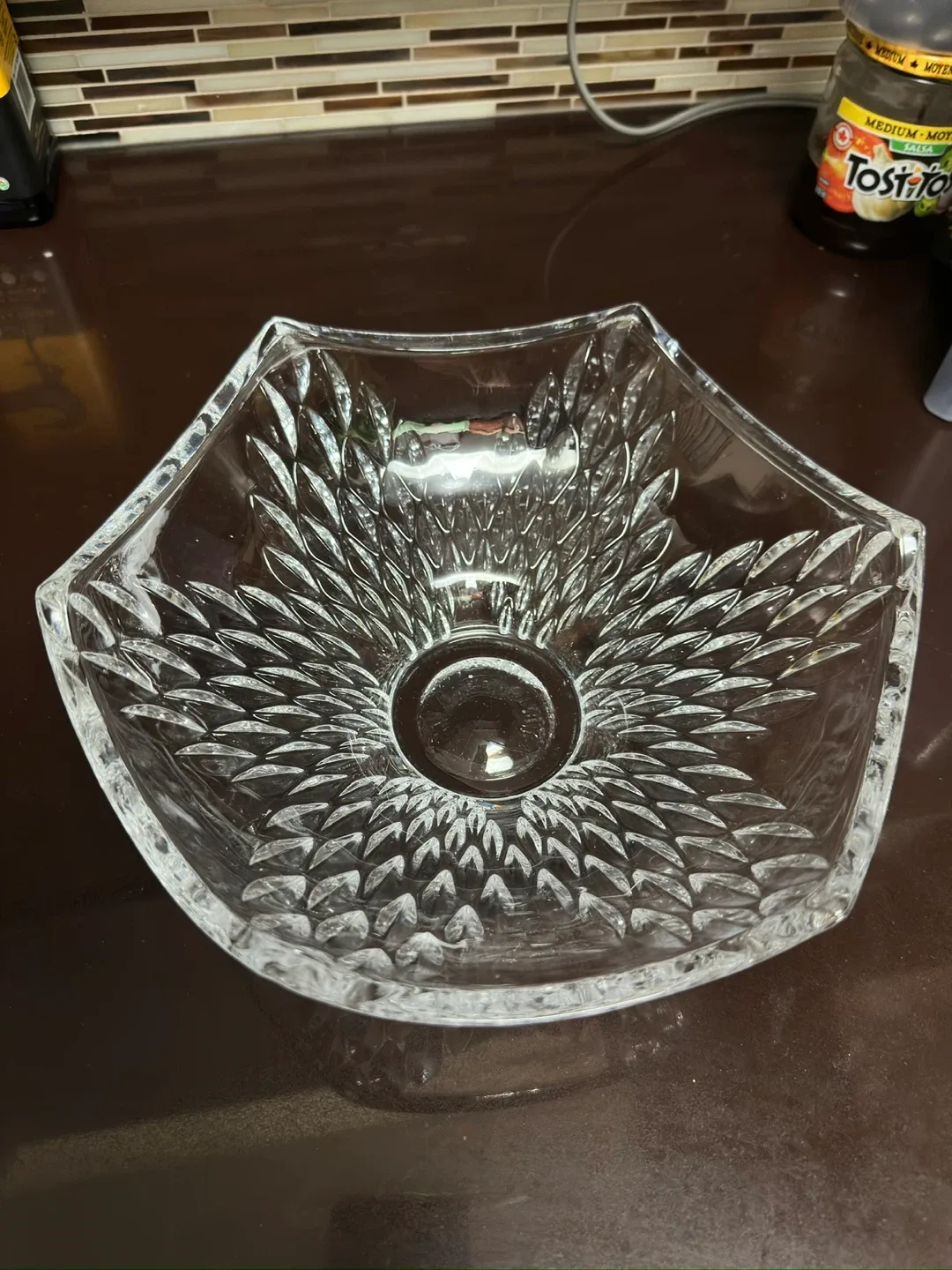 Crystal Glass Serving Bowl thumbnail