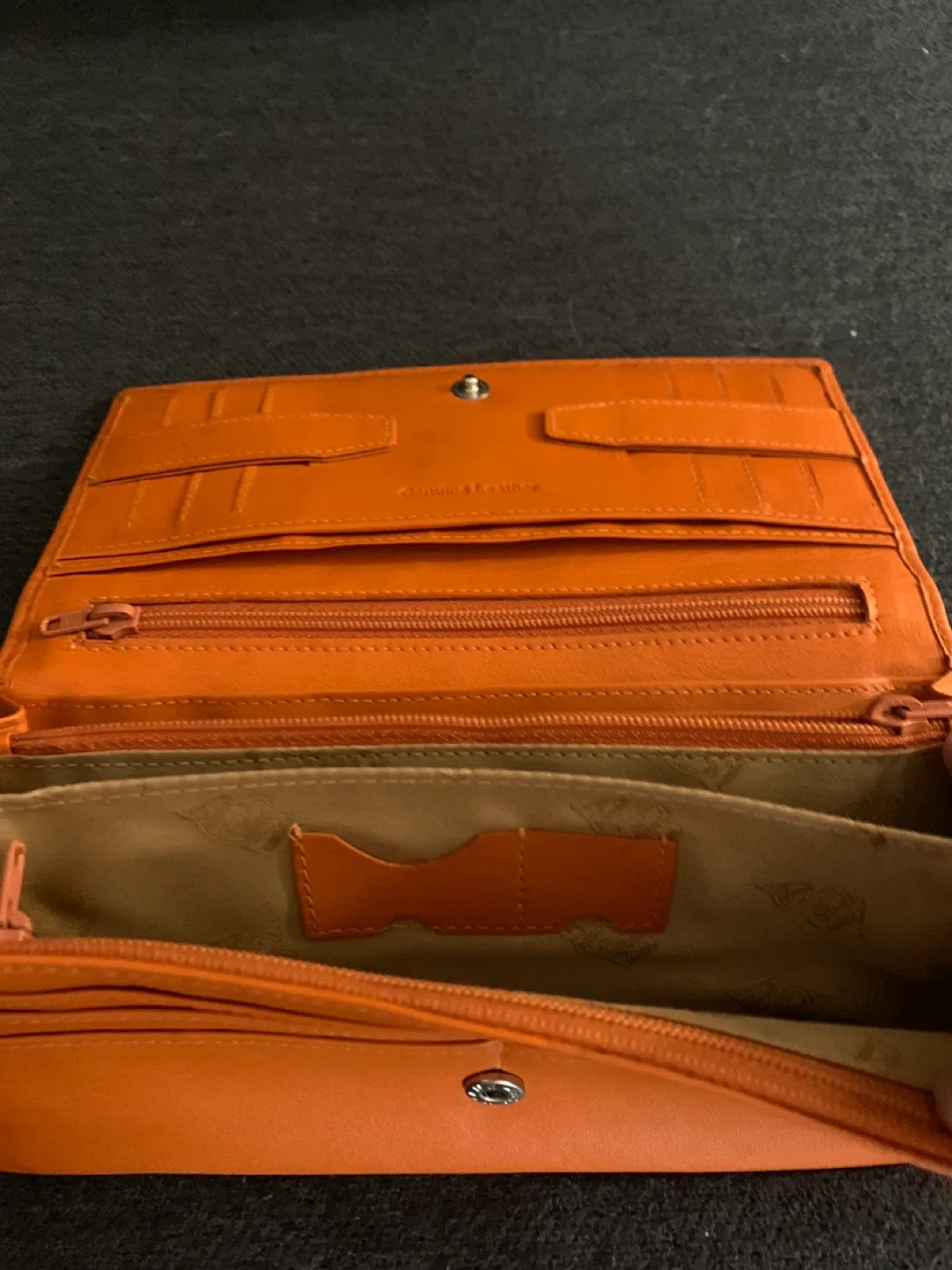 Genuine Leather Orange Wallet image indicator(4)
