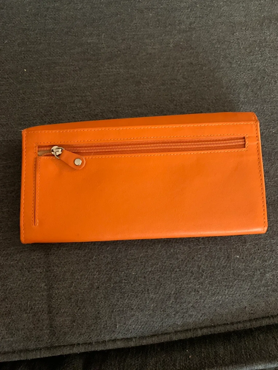 Genuine Leather Orange Wallet image indicator(3)