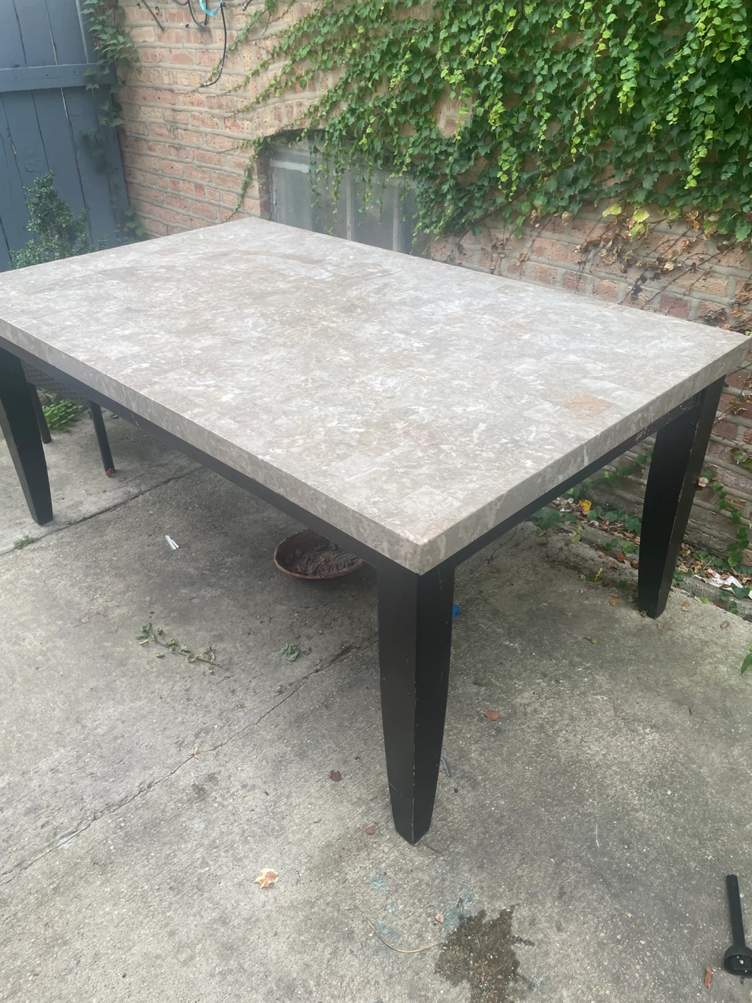 Dining Table - Faux Marble Top