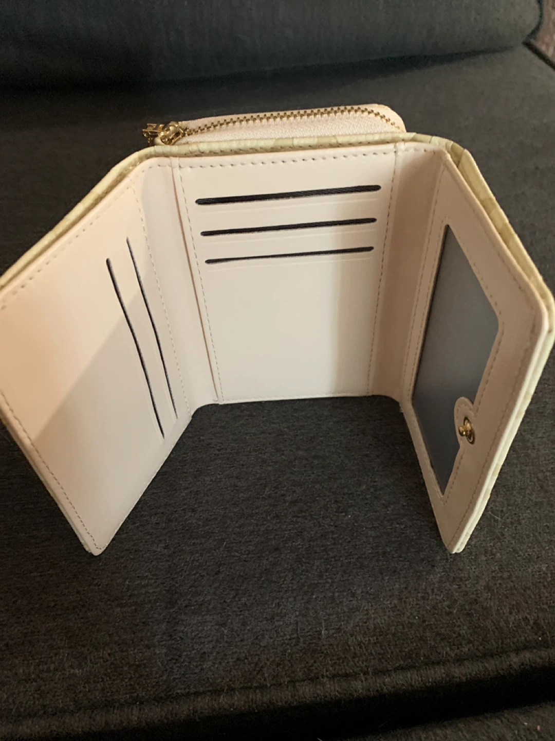 Beige Tri-Fold Wallet - photo 3