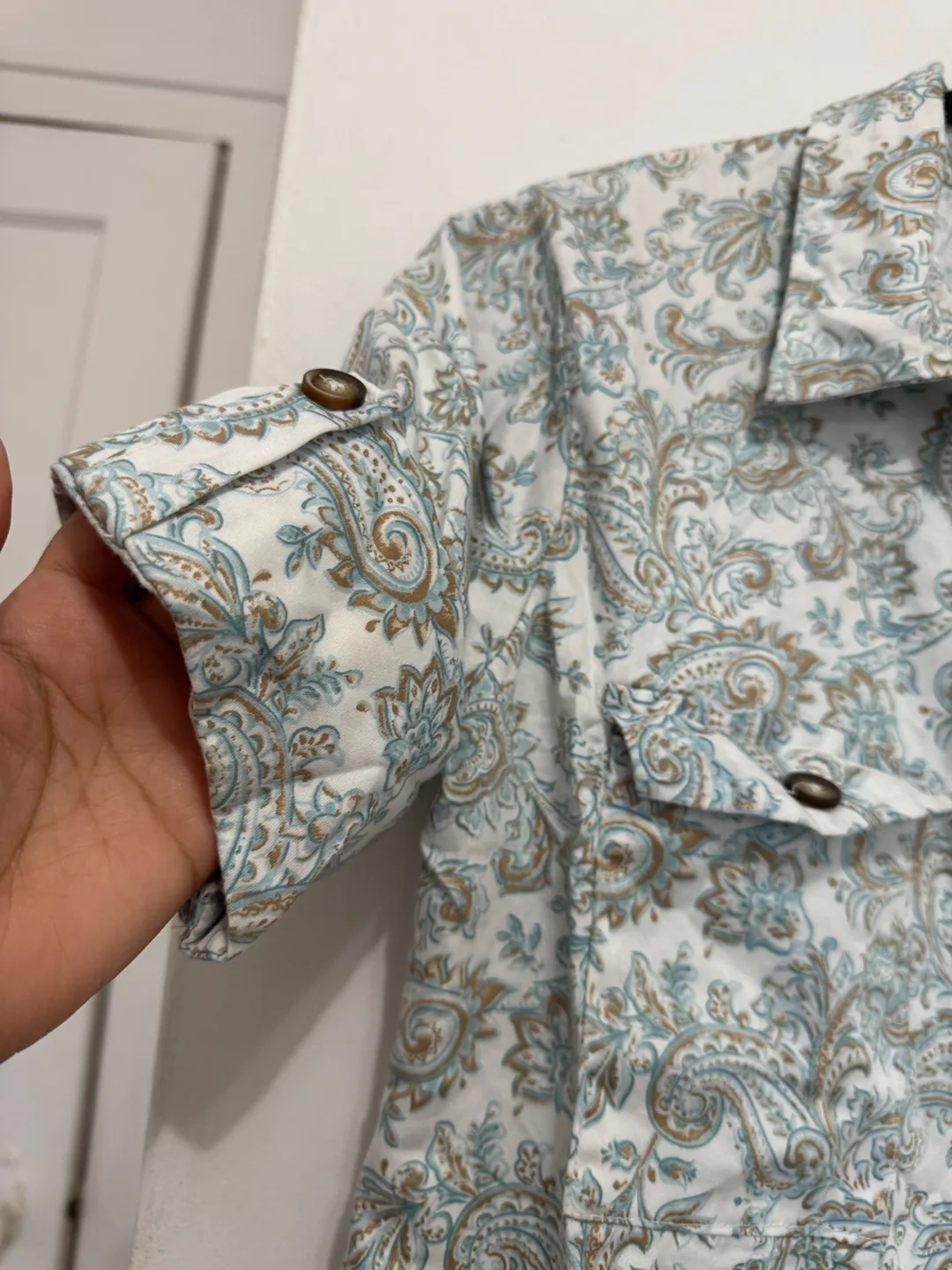 Paisley Print Shirt Dress image indicator(3)