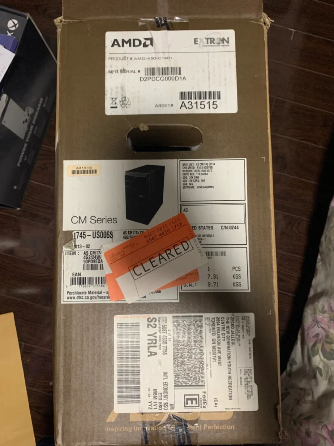 Brand New ASUS Desktop with mouse and keyboard. image indicator(8)