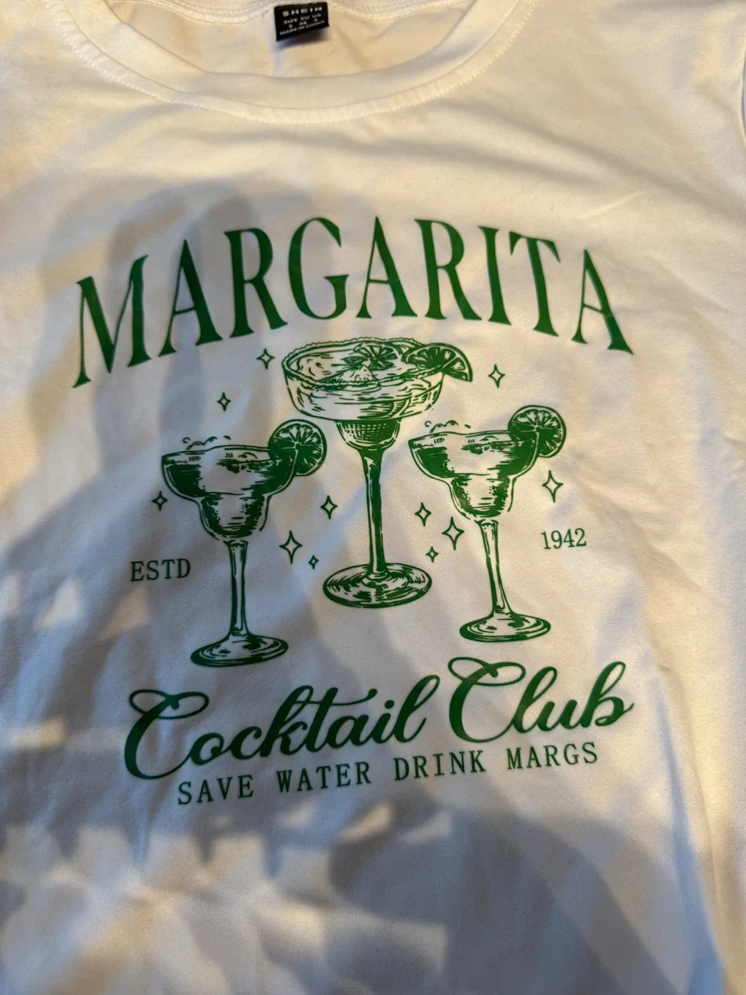 White Margarita Cocktail Club T-Shirt image indicator(2)