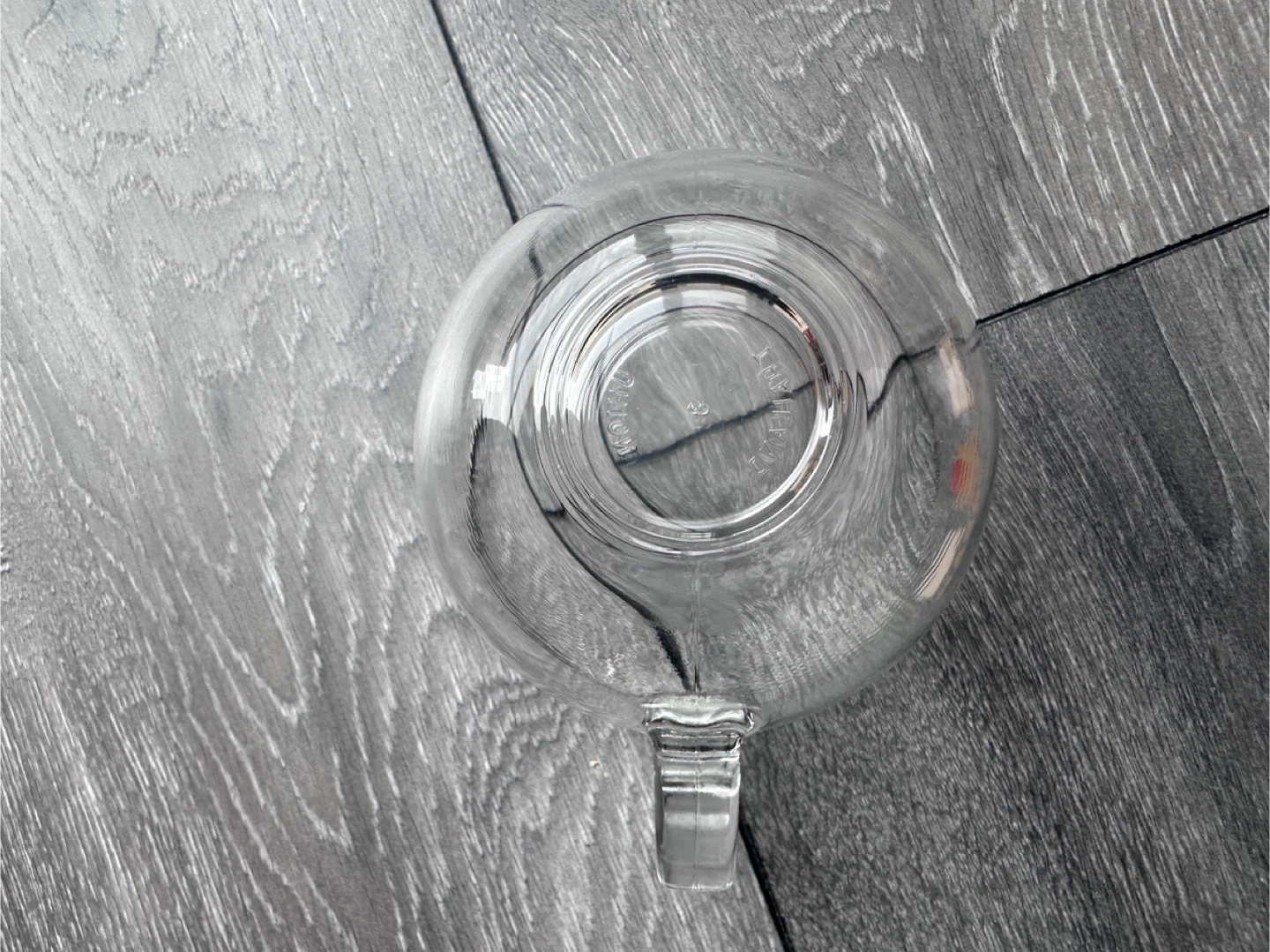 Clear Glass Mug with "I Like Bread" Design *CHIP ON FRONT* - photo 2