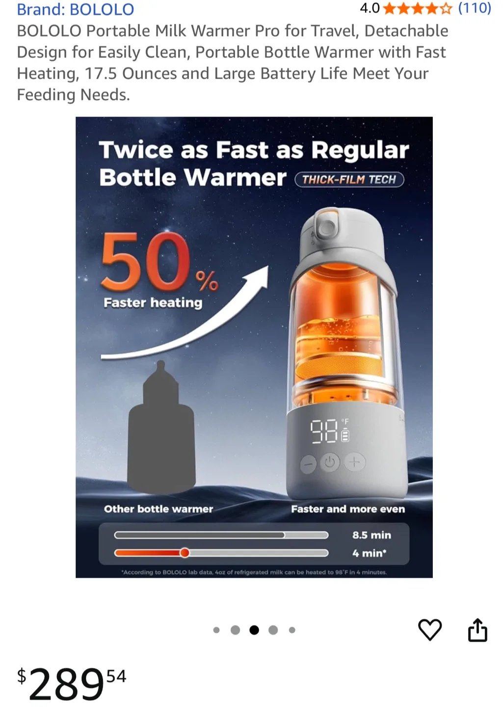 BOLOLO Portable Milk Warmer Pro image indicator(2)