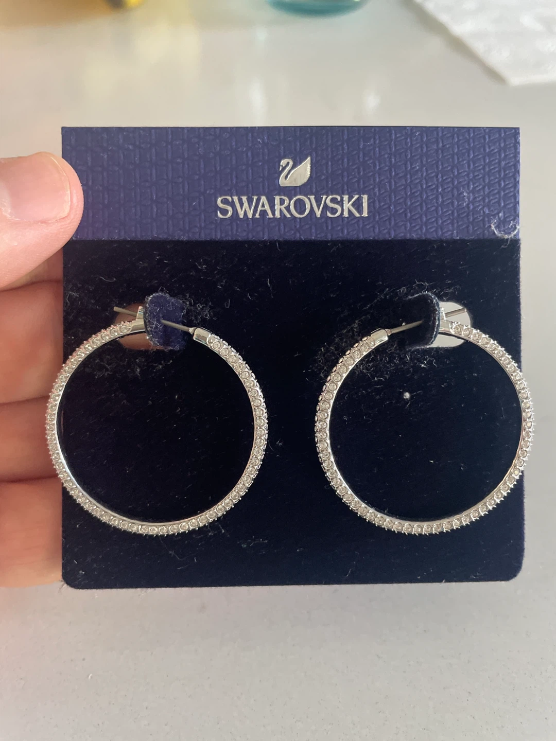Swarovski Crystal Hoop Earrings