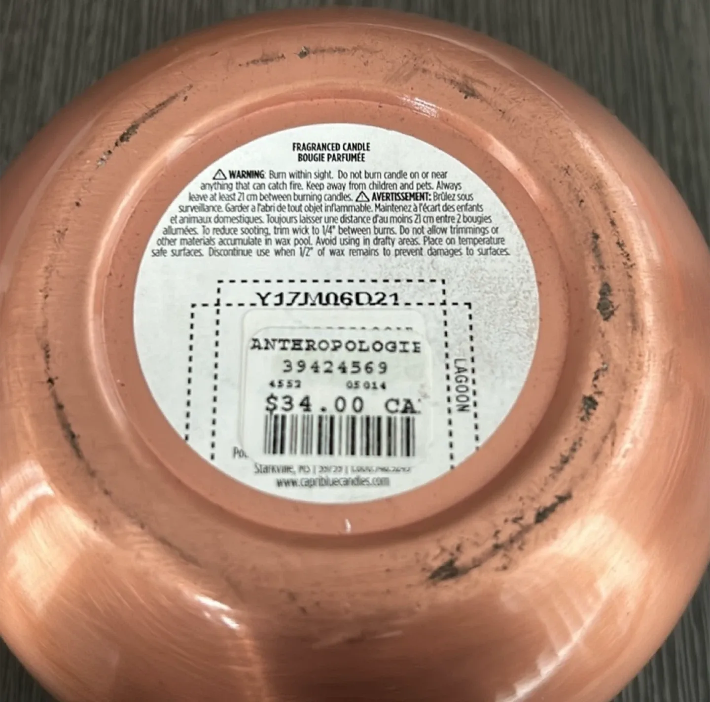 Anthropologie Lagoon Candle image indicator(3)