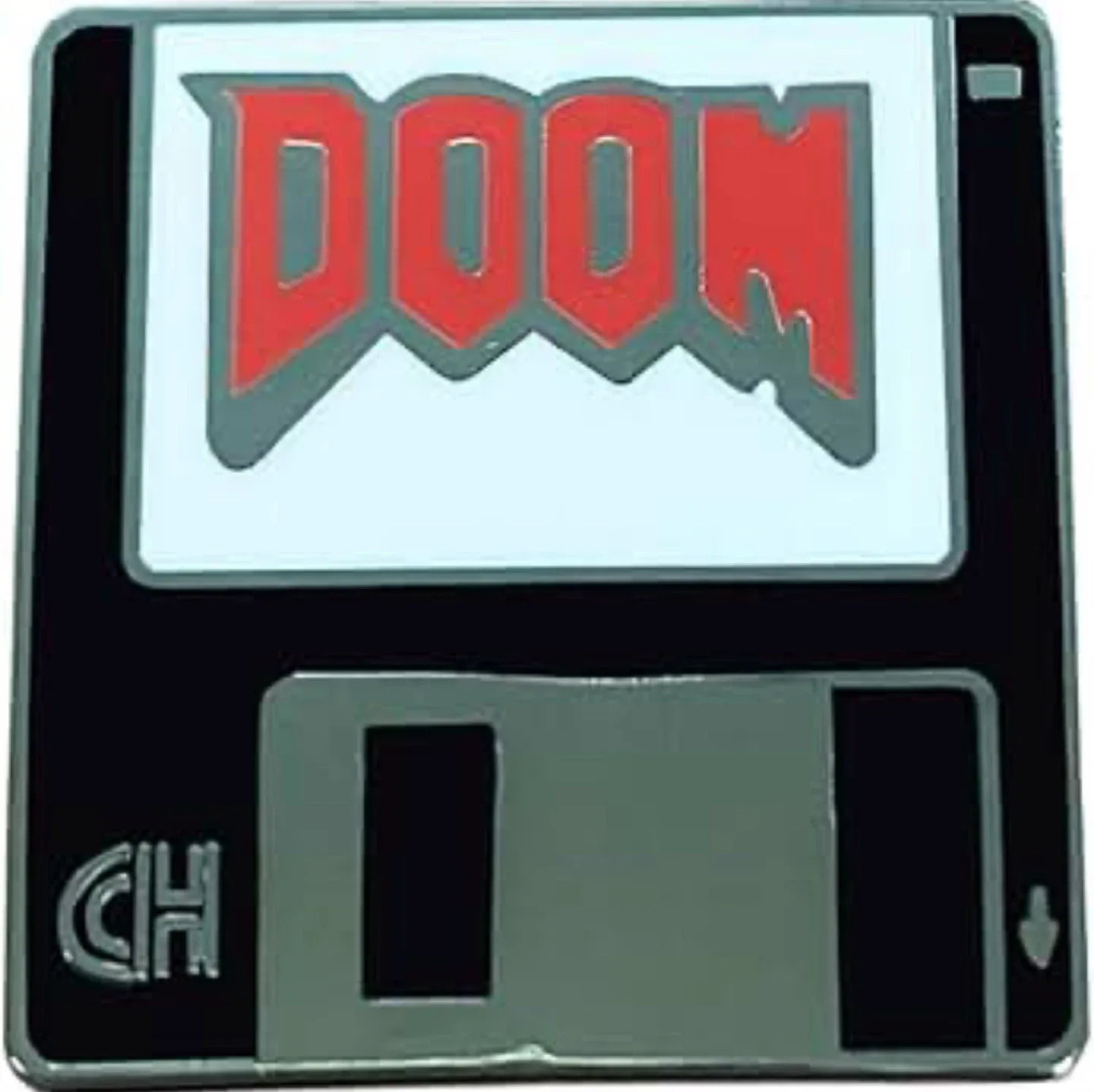 Doom Floppy Disk Pin thumbnail