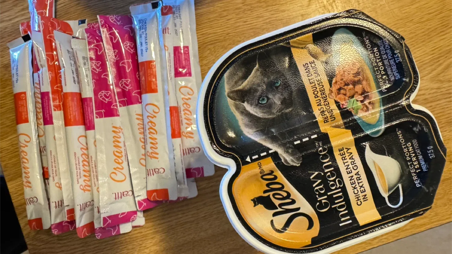 Catit Creamy Cat Treats & Sheba Gravy Indulgence thumbnail