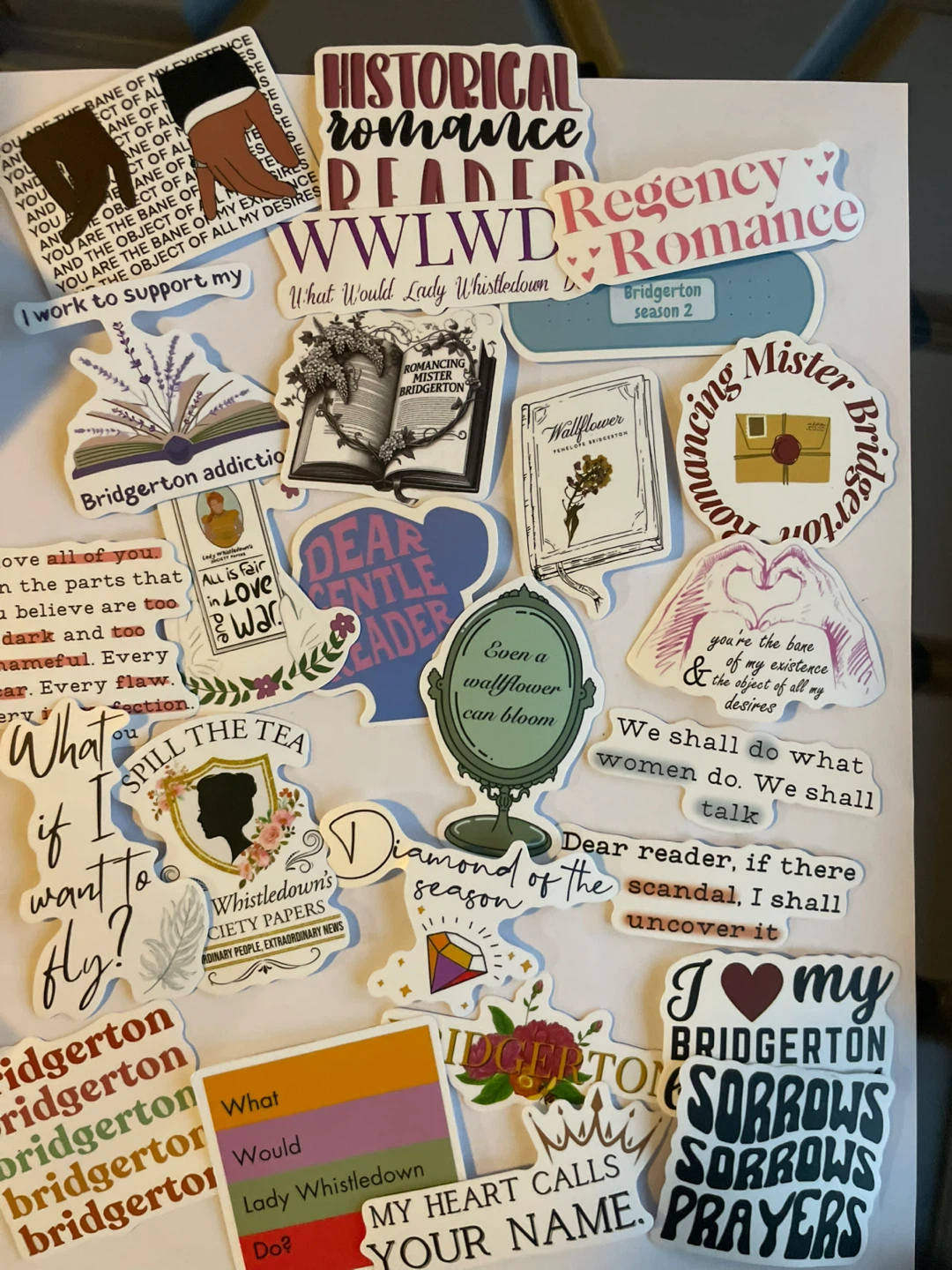 Bridgerton Sticker Set - Regency Romance