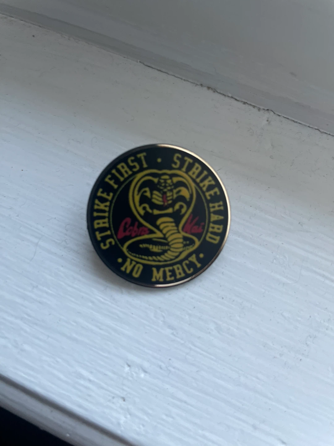 Cobra Kai Enamel Pin - Strike First