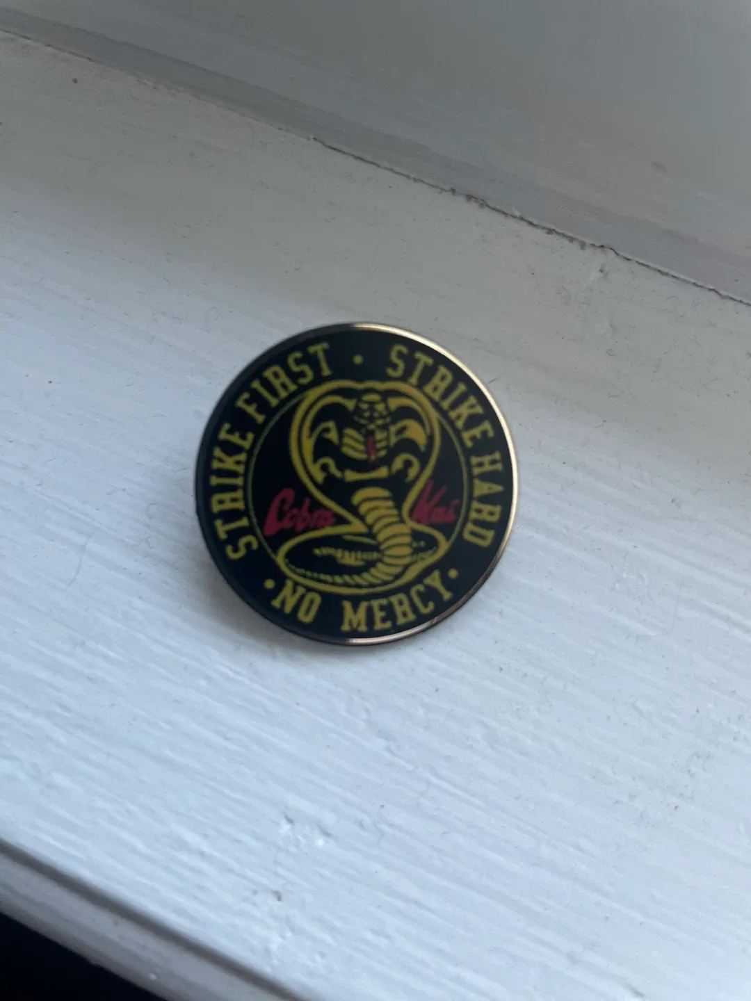 Cobra Kai Enamel Pin - Strike First thumbnail