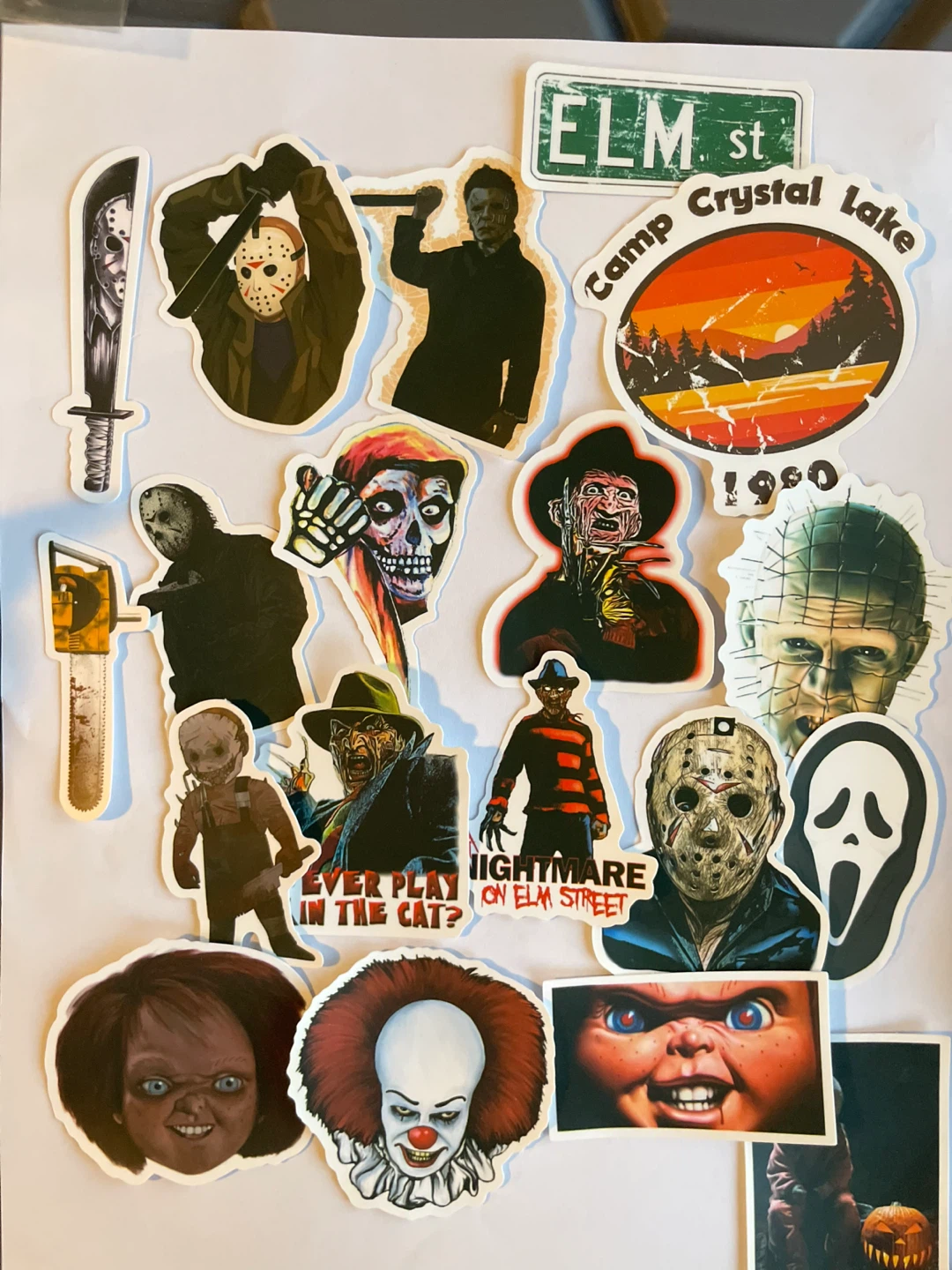 Horror Movie Character Stickers