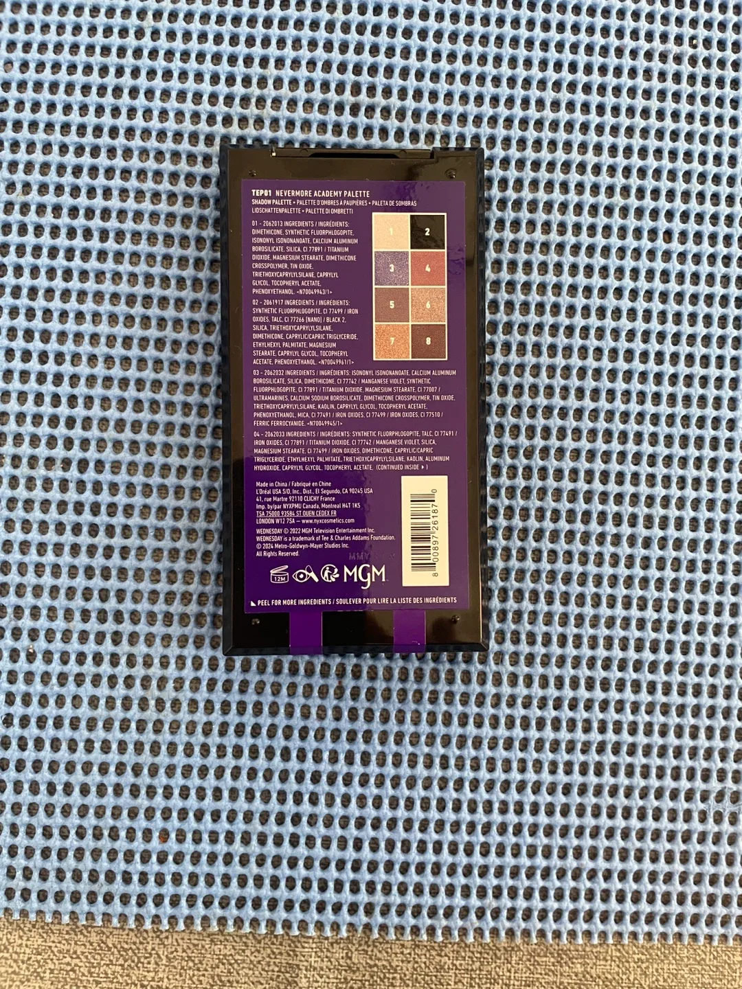 NYX Wednesday Nevermore Academy Eyeshadow Palette image indicator(2)