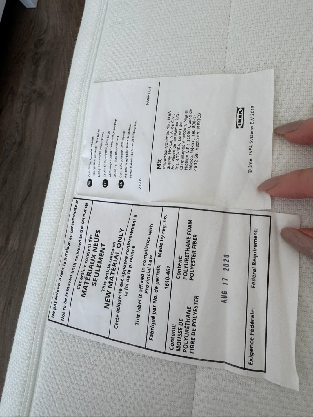 IKEA Meistervik foam mattress - double/full image indicator(3)
