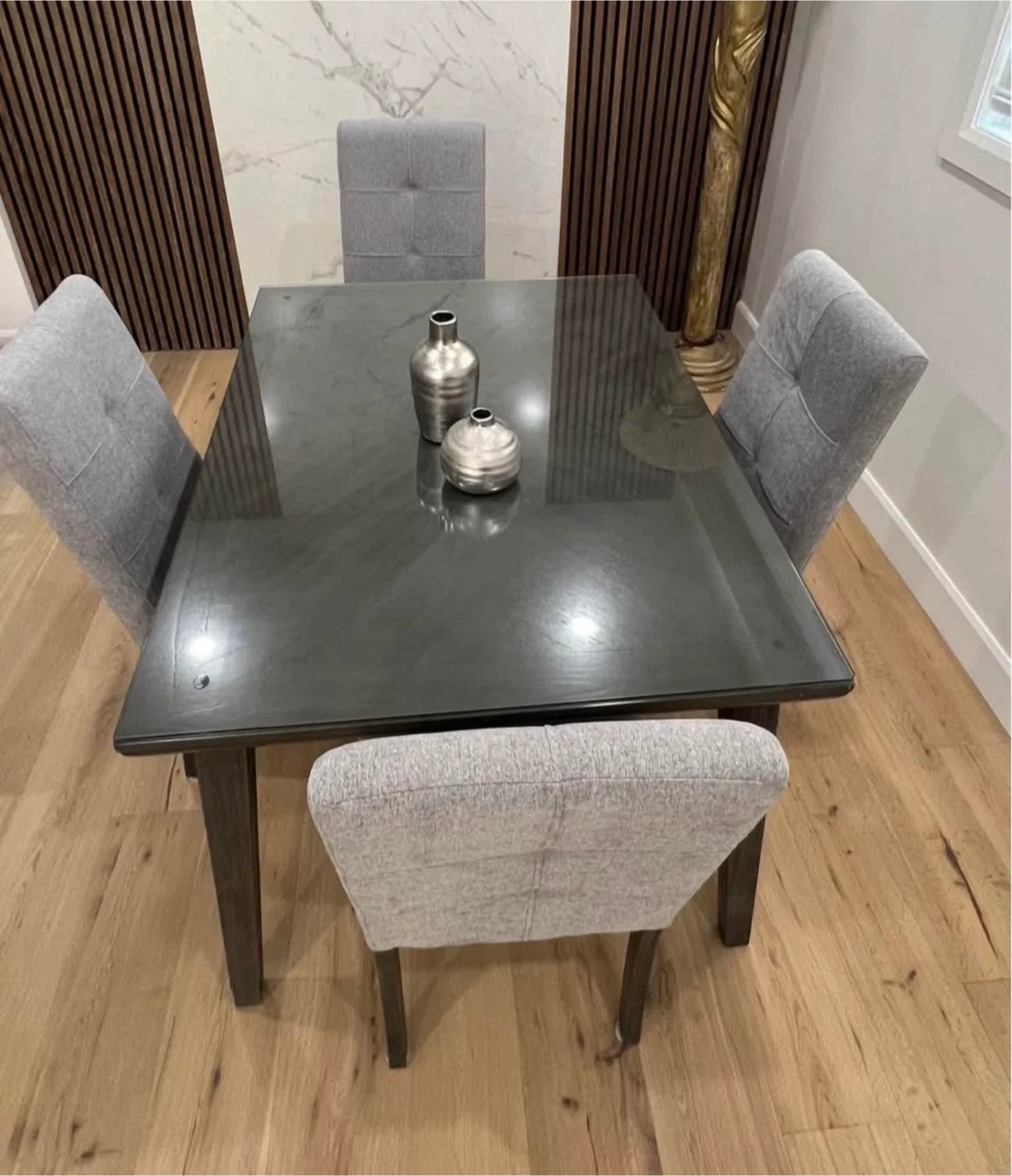 Dining Table with Grey Chairs image indicator(2)