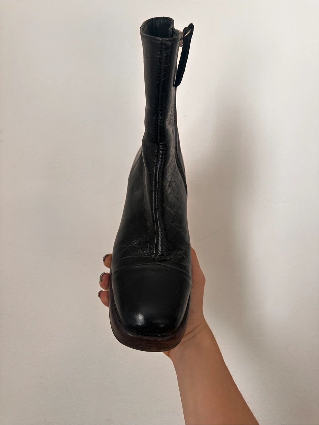 ASOS Black Leather Heeled Ankle Boots - photo 3