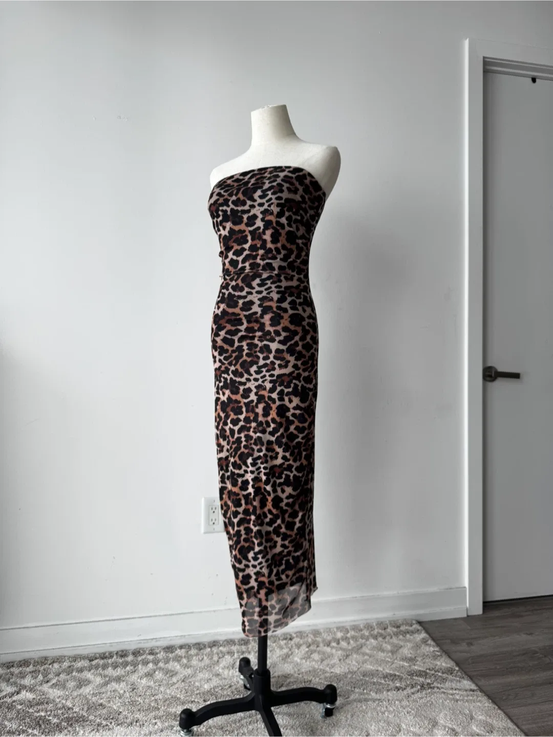 Leopard Print Tube Dress thumbnail