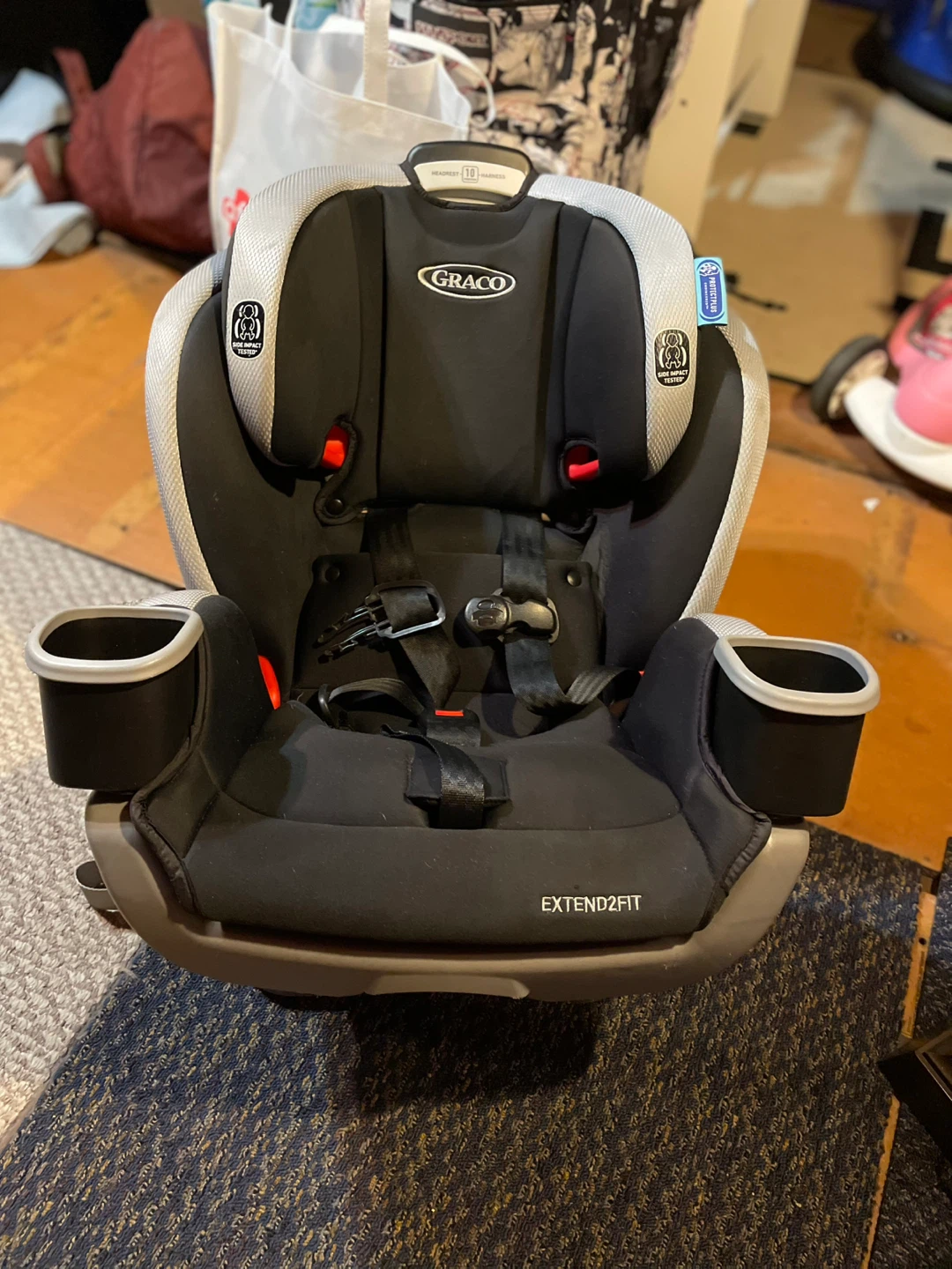 Car seat. Graco Extend2fit. Black/Gray - photo 5