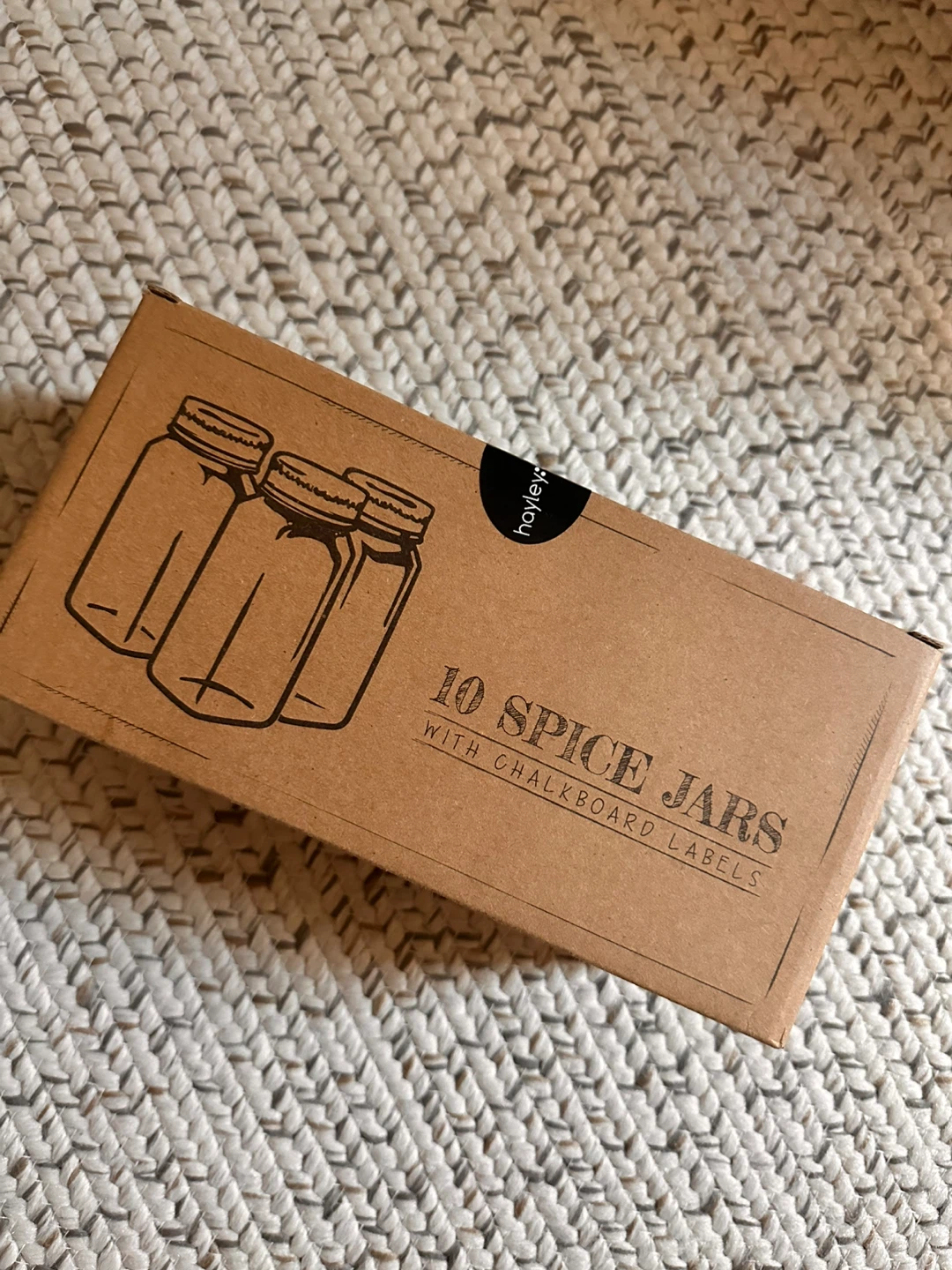 Hoyley: 10 Spice Jars with Chalkboard Labels
