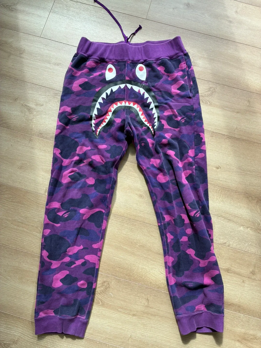 Bape Purple Sweatpants Size L thumbnail