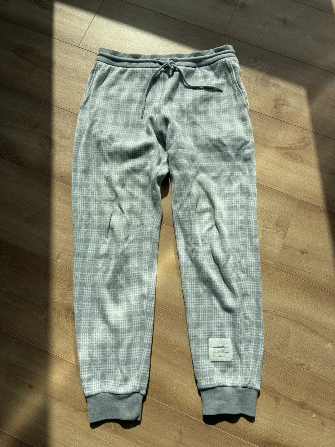 Thom Browne Plaid Sweatpants - Size 2 thumbnail