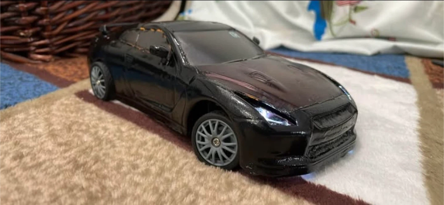 Black Nissan GTR RC Car - photo 3