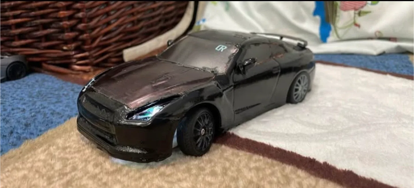 Black Nissan GTR RC Car