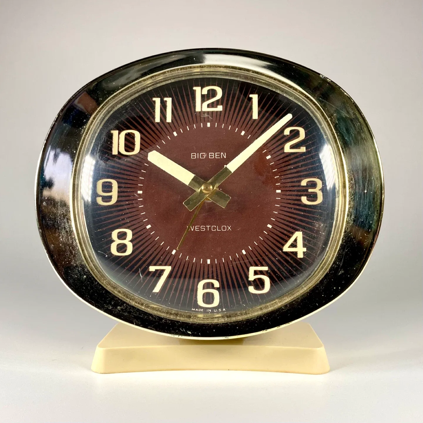 Working Vintage Westclox Wind-Up Alarm Clock thumbnail