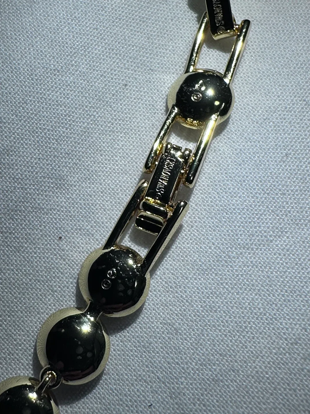 Swarovski Necklace- Gold tone image indicator(7)