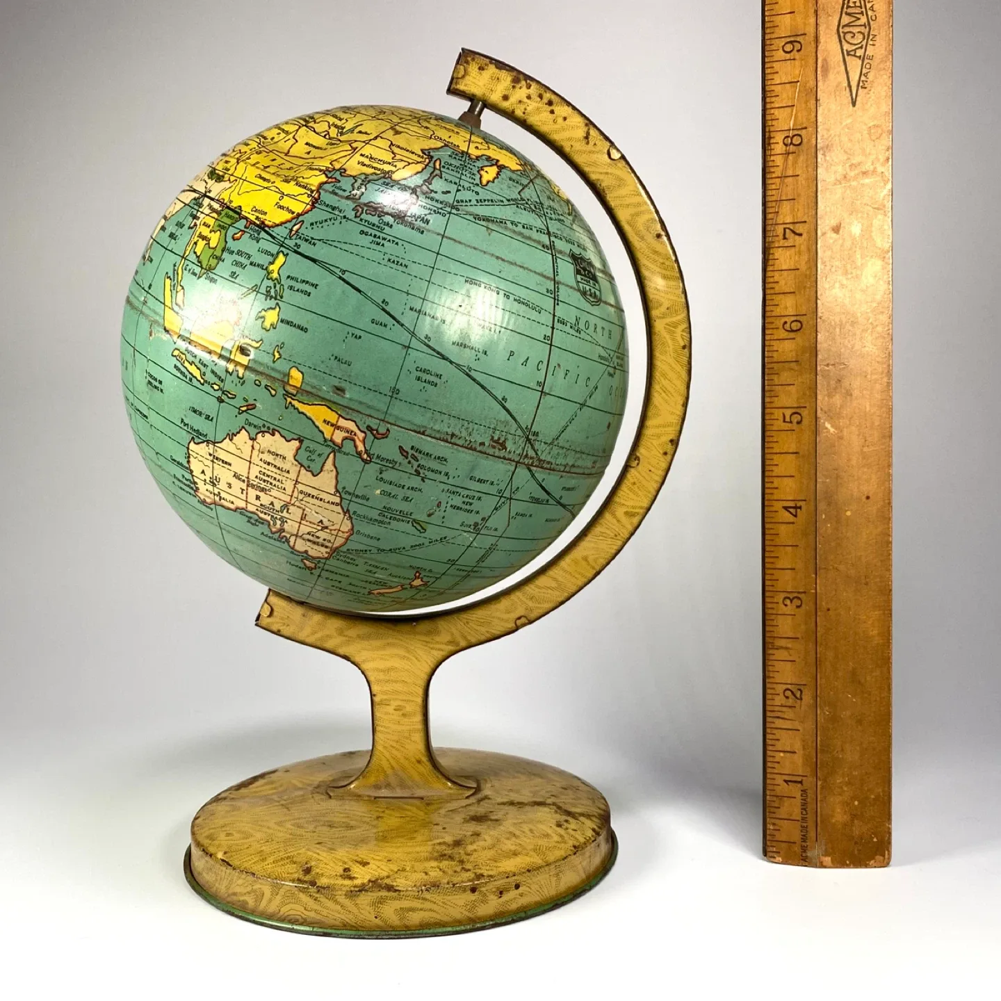 Vintage 1930’s Tin Globe image indicator(6)