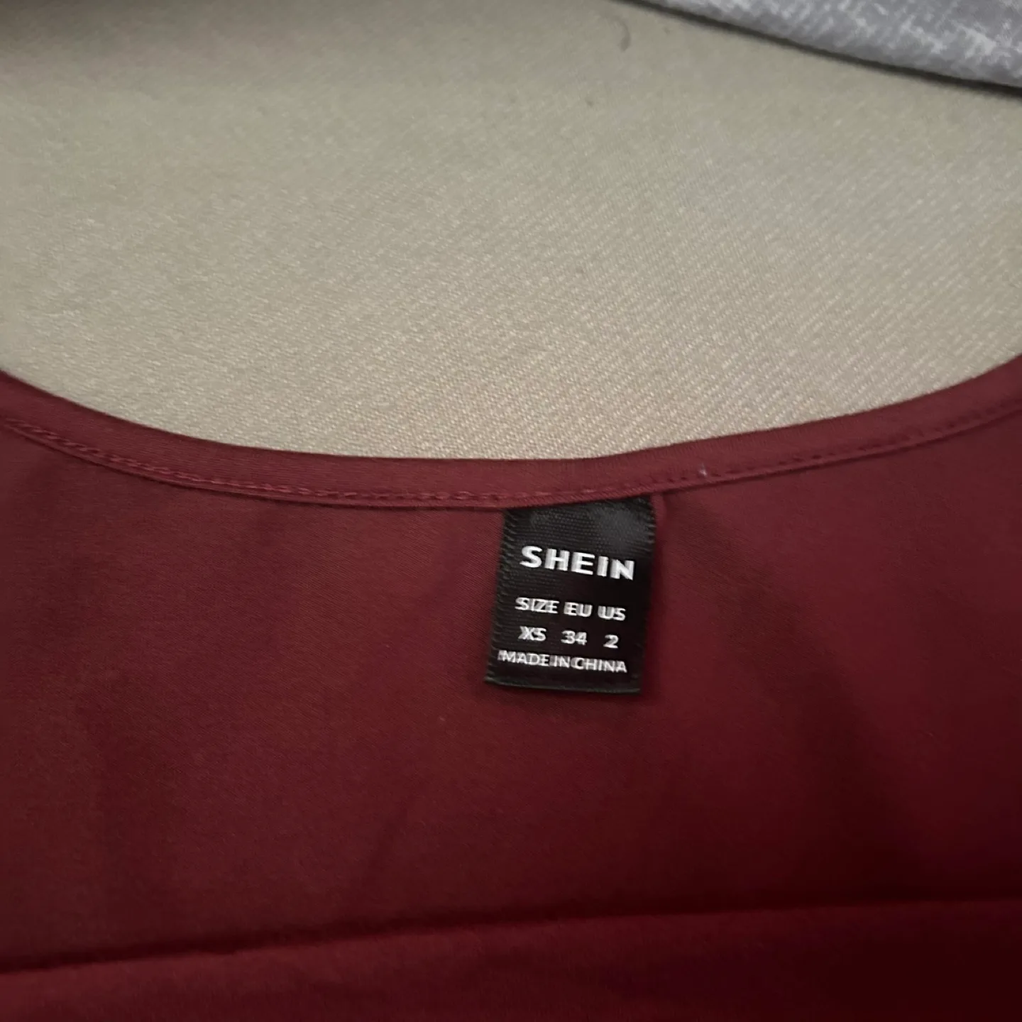 Long sleeve Burgundy Dress image indicator(2)