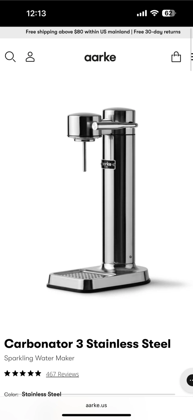 Aarke Carbonator Sparkling Water Maker - photo 2