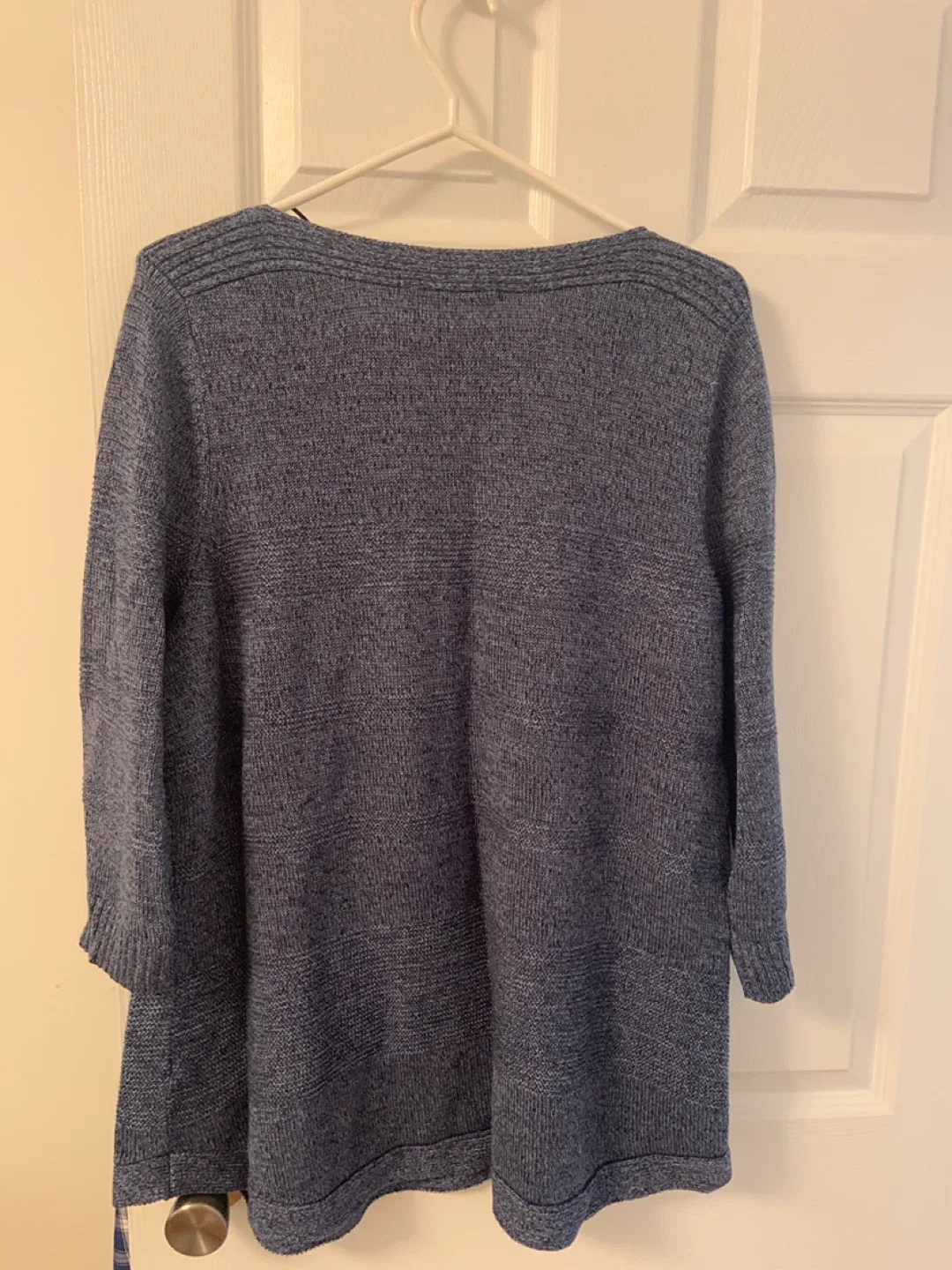 ALIA Women's Blue Knit Sweater image indicator(2)