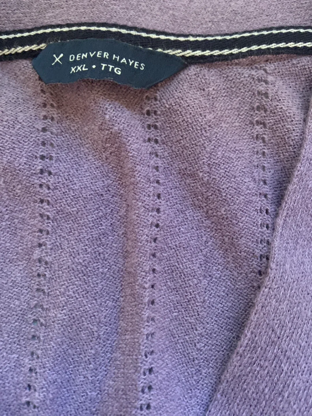 Denver Hayes XXL Purple Buttoned Sweater image indicator(2)