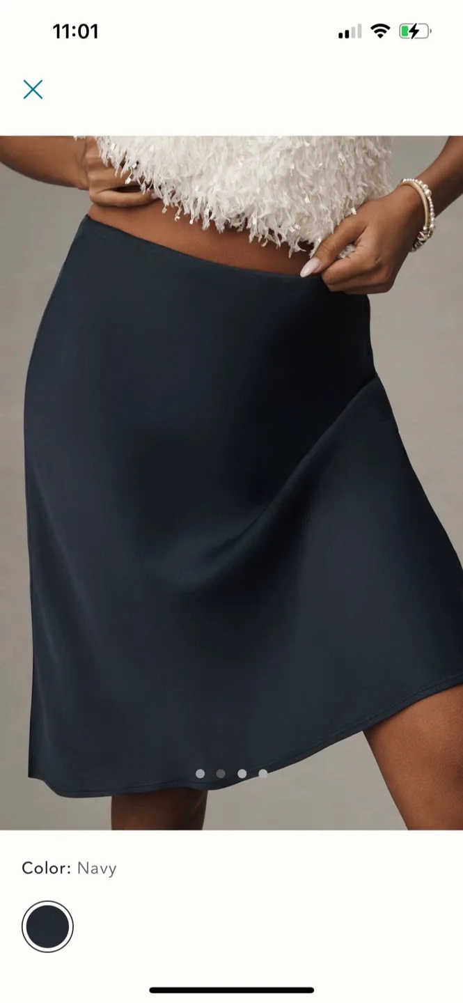 BNWT Anthropologie Tilda Slip Skirt S image indicator(2)