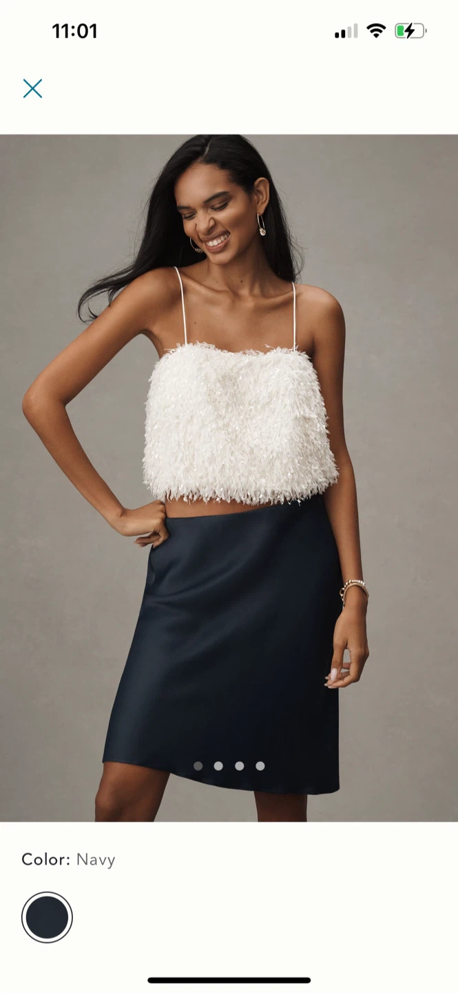BNWT Anthropologie Tilda Slip Skirt S