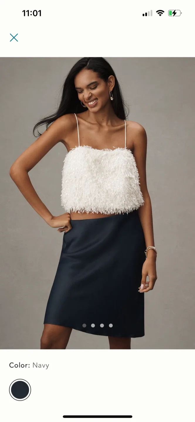 BNWT Anthropologie Tilda Slip Skirt S thumbnail