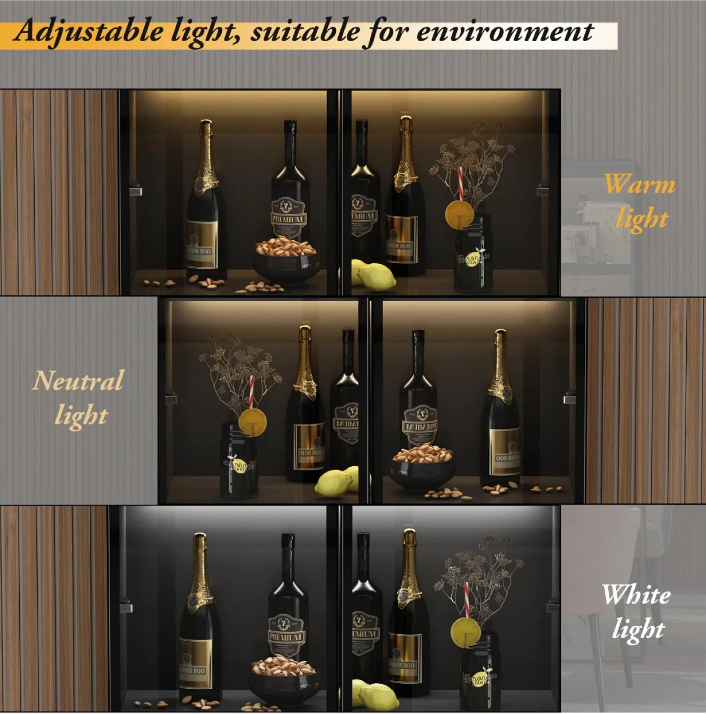 Black Display Cabinet with Glass Doors image indicator(4)