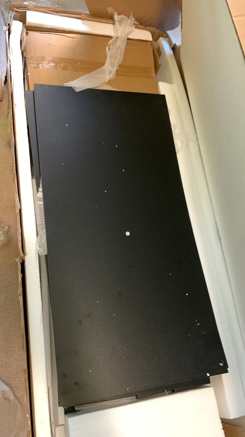 Black Display Cabinet with Glass Doors image indicator(8)