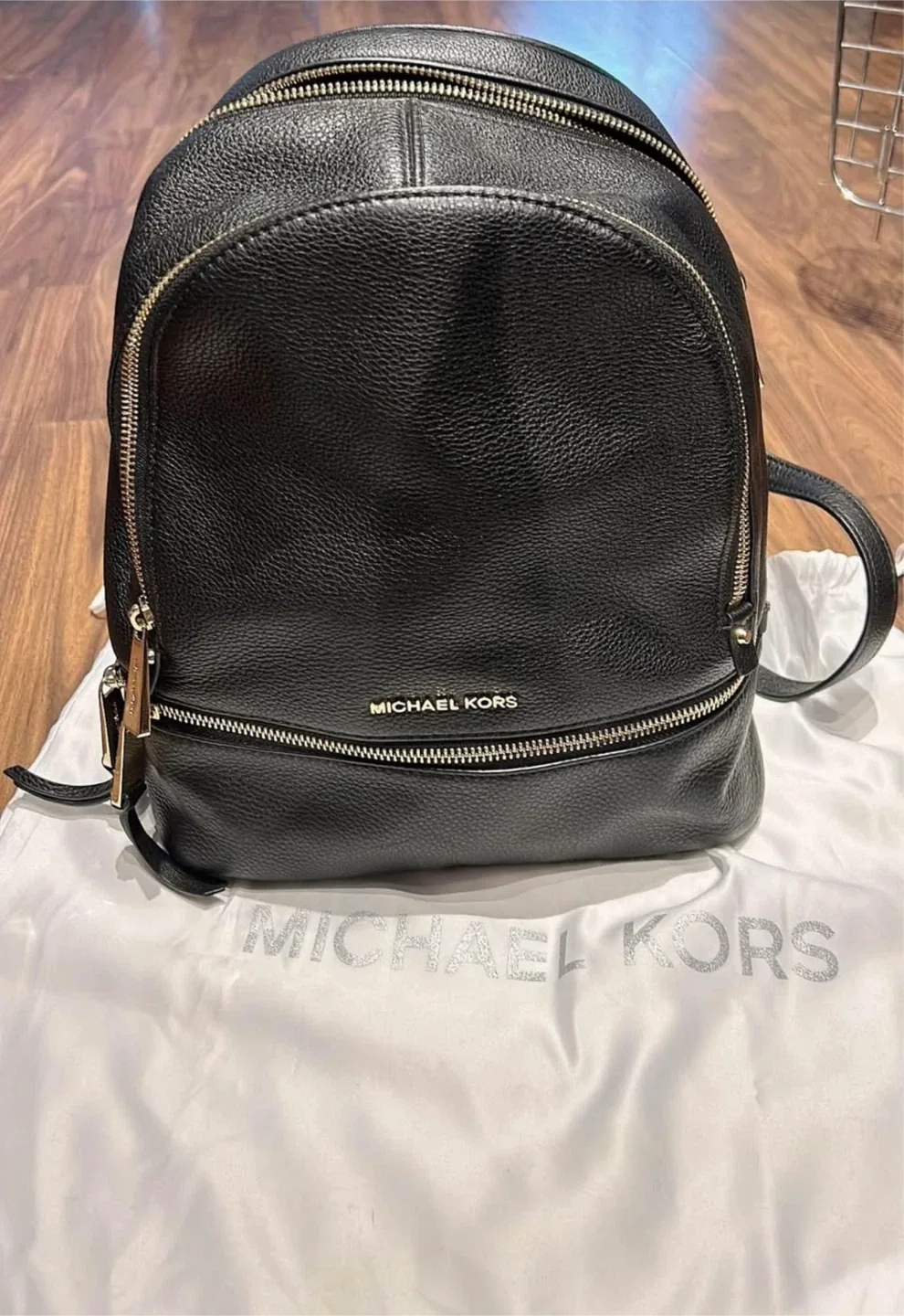 Michael Kors Black Leather Backpack image indicator(2)